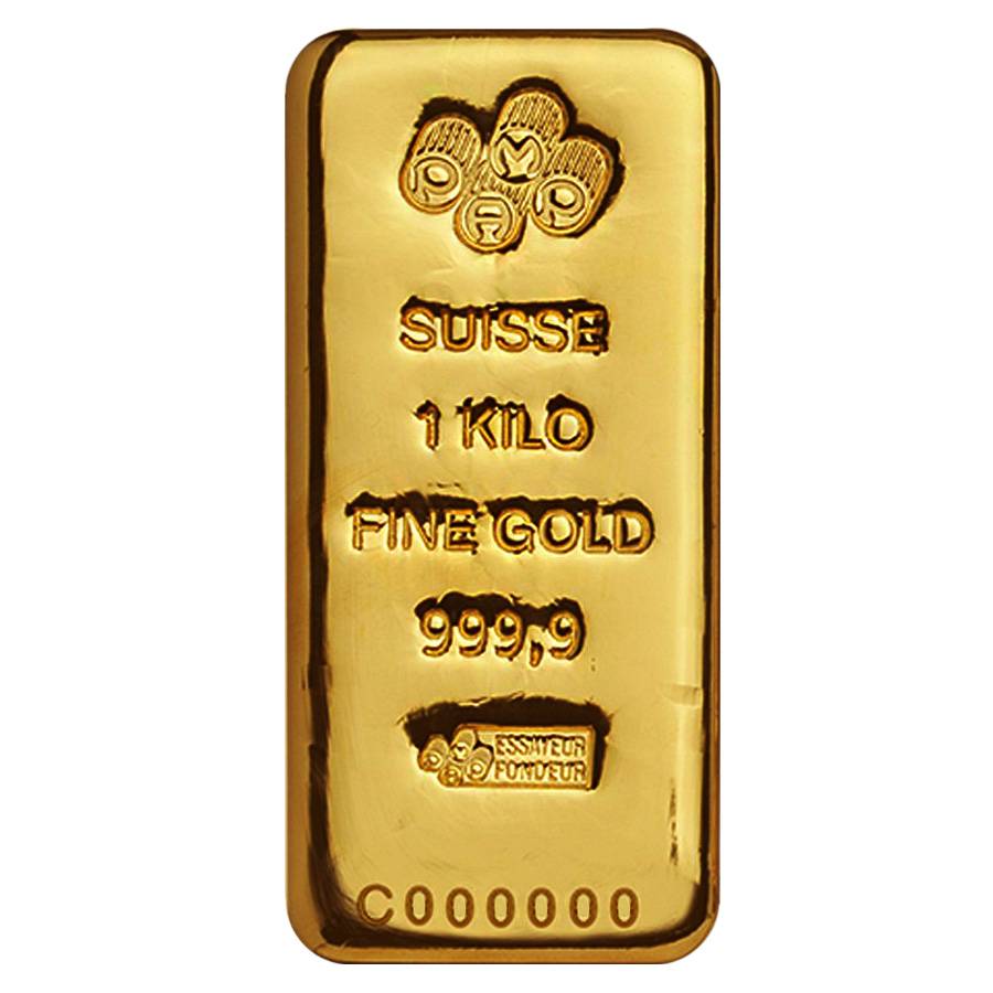  1 Kilo PAMP Suisse .9999 24k Gold Bar Fine Cerified